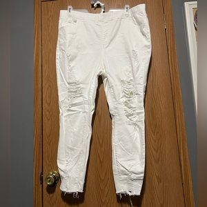 Shein White ripped jeans
